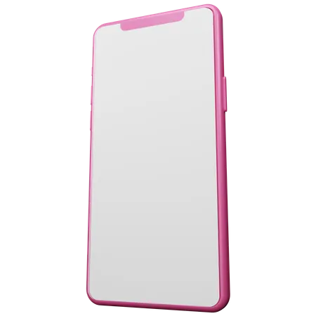 Pink Smartphone 3D Illustration