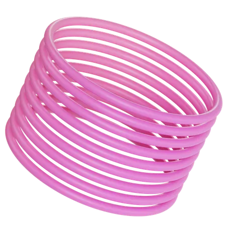 Pink Spiral Structure  3D Icon