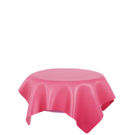 Pink Table Cloth Podium  3D Icon