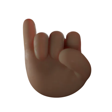 Geste de promesse du petit doigt  3D Illustration