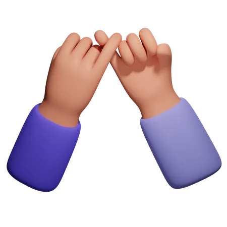 Promise Hand Gesture Download This Item Now 3D Icon
