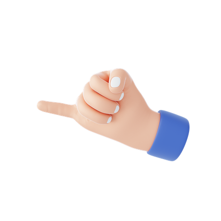 Pinky Promise Gesture  3D Icon