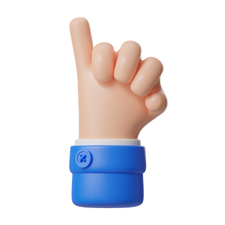 Pinky Promise Hand Gesture  3D Icon