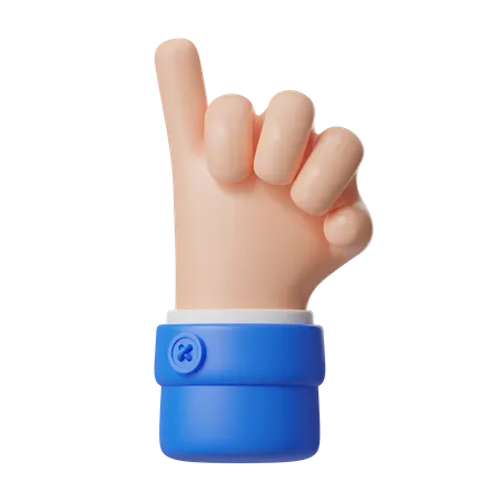 Pinky Promise Hand Gesture  3D Icon