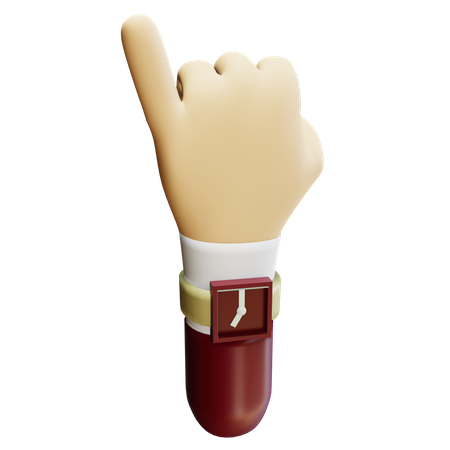 Pinky Promise hand gesture  3D Icon