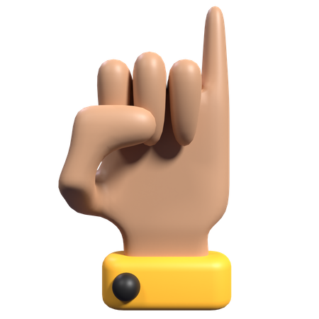 Pinky Promise Hand Gesture  3D Icon