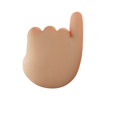 Pinky Promise Hand Gesture  3D Illustration