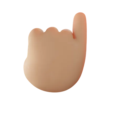 Pinky Promise Hand Gesture  3D Illustration