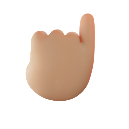 Pinky Promise Hand Gesture 3D Illustration