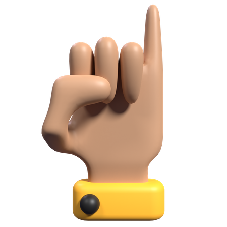 Pinky Promise Hand Gesture 3D Icon