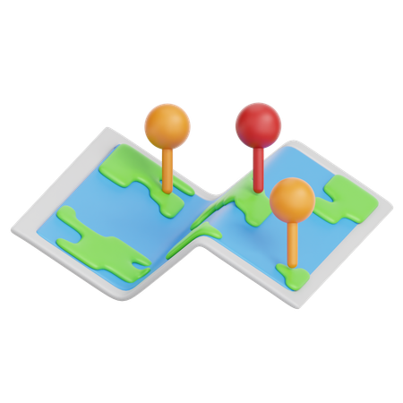 Pinned Location  3D Icon