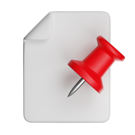 Pinned Notes  3D Icon