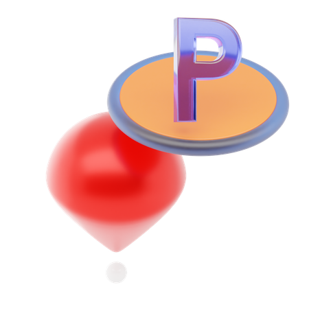 Pino de estacionamento  3D Icon