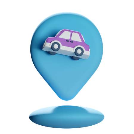 Pino de localização do carro  3D Icon