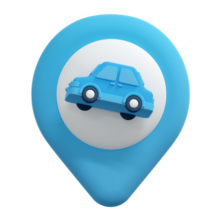 Pino de localização do carro  3D Icon