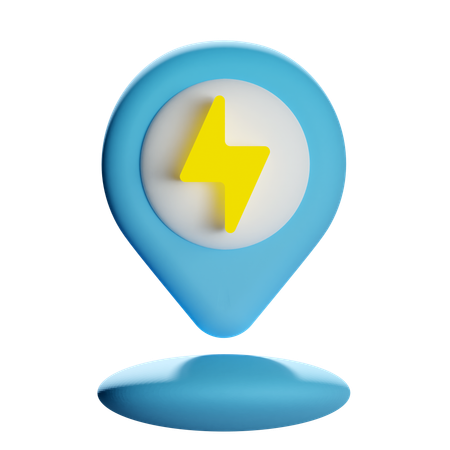 Pino de localização do raio  3D Icon