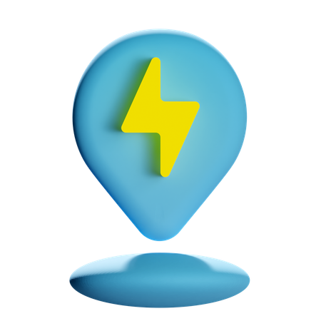 Pino de localização do raio  3D Icon