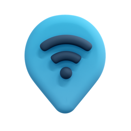 Pino de localização wi-fi  3D Icon