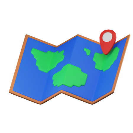 Alfinete do mapa  3D Illustration