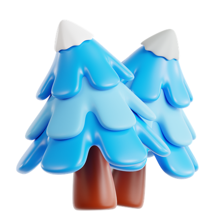 Pino nevado  3D Icon