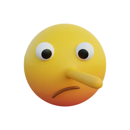 La cara de pinocho  3D Emoji