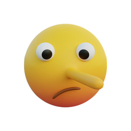 Cara de Pinóquio  3D Emoji