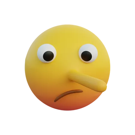 Cara de Pinóquio  3D Emoji