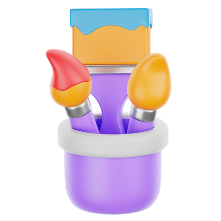 Pinsel  3D Icon