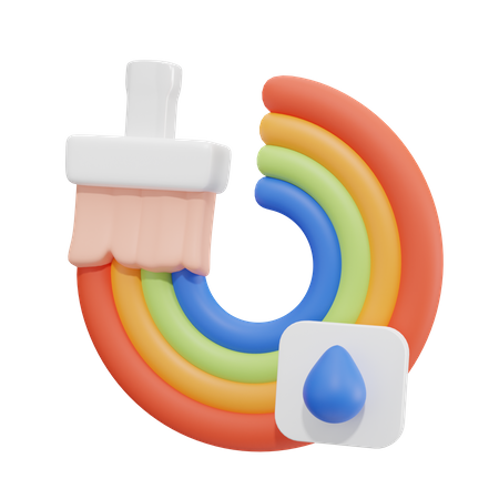 Pinsel  3D Icon