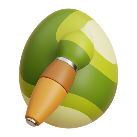 Pintando ovo  3D Icon