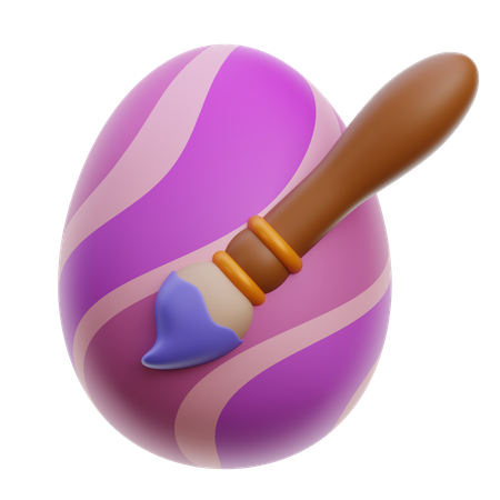 Pintando ovo  3D Icon