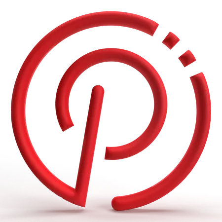 Pinterest  3D Icon