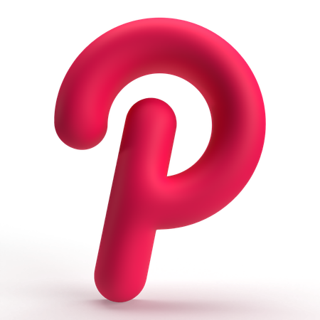 Pinterest  3D Icon