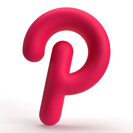 Pinterest  3D Icon