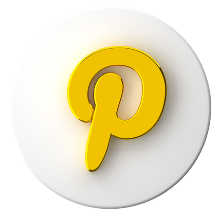 Pinterest  3D Icon