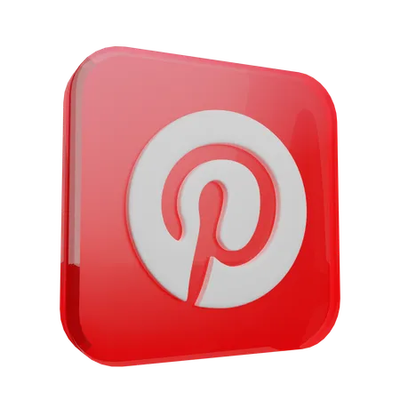 Pinterest  3D Icon