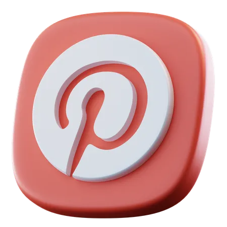 Pinterest  3D Icon