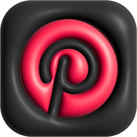 Pinterest  3D Icon