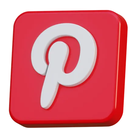 Pinterest  3D Icon