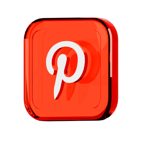 Pinterest  3D Icon