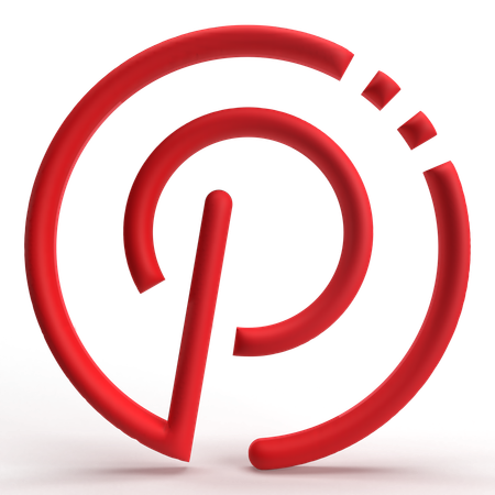 Pinterest  3D Icon