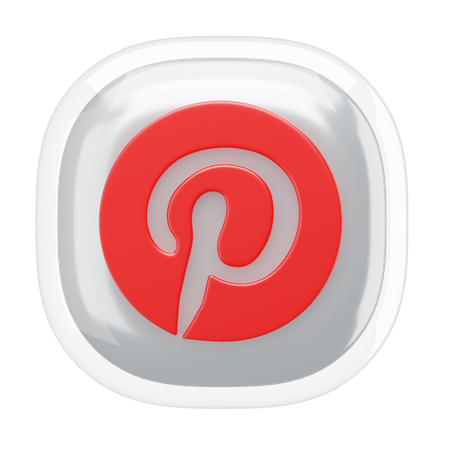 Pinterest  3D Icon