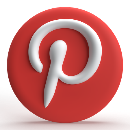 Pinterest  3D Icon