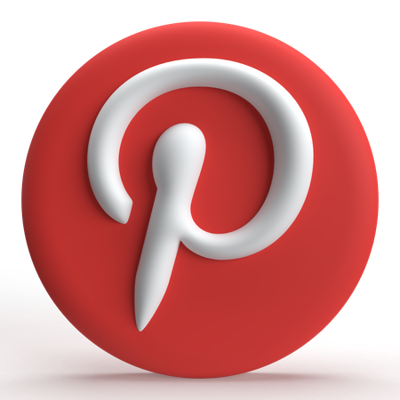 Pinterest  3D Icon