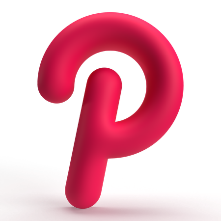 Pinterest  3D Icon