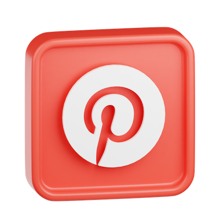 Pinterest Logo  3D Icon