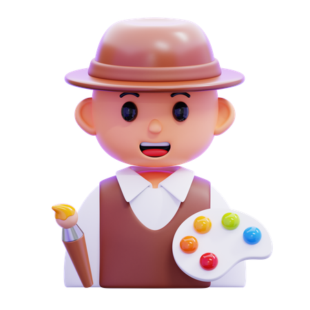 Pintor  3D Icon