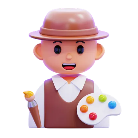 Pintor  3D Icon