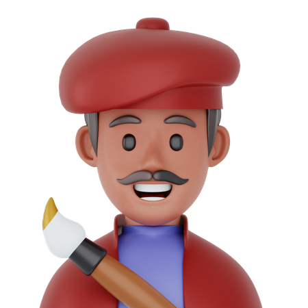 Pintor masculino  3D Icon