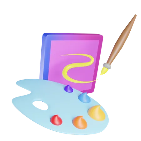 Pintura  3D Icon